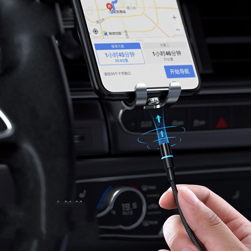 Câble de données magnétique USB de charge rapide trois-en-un