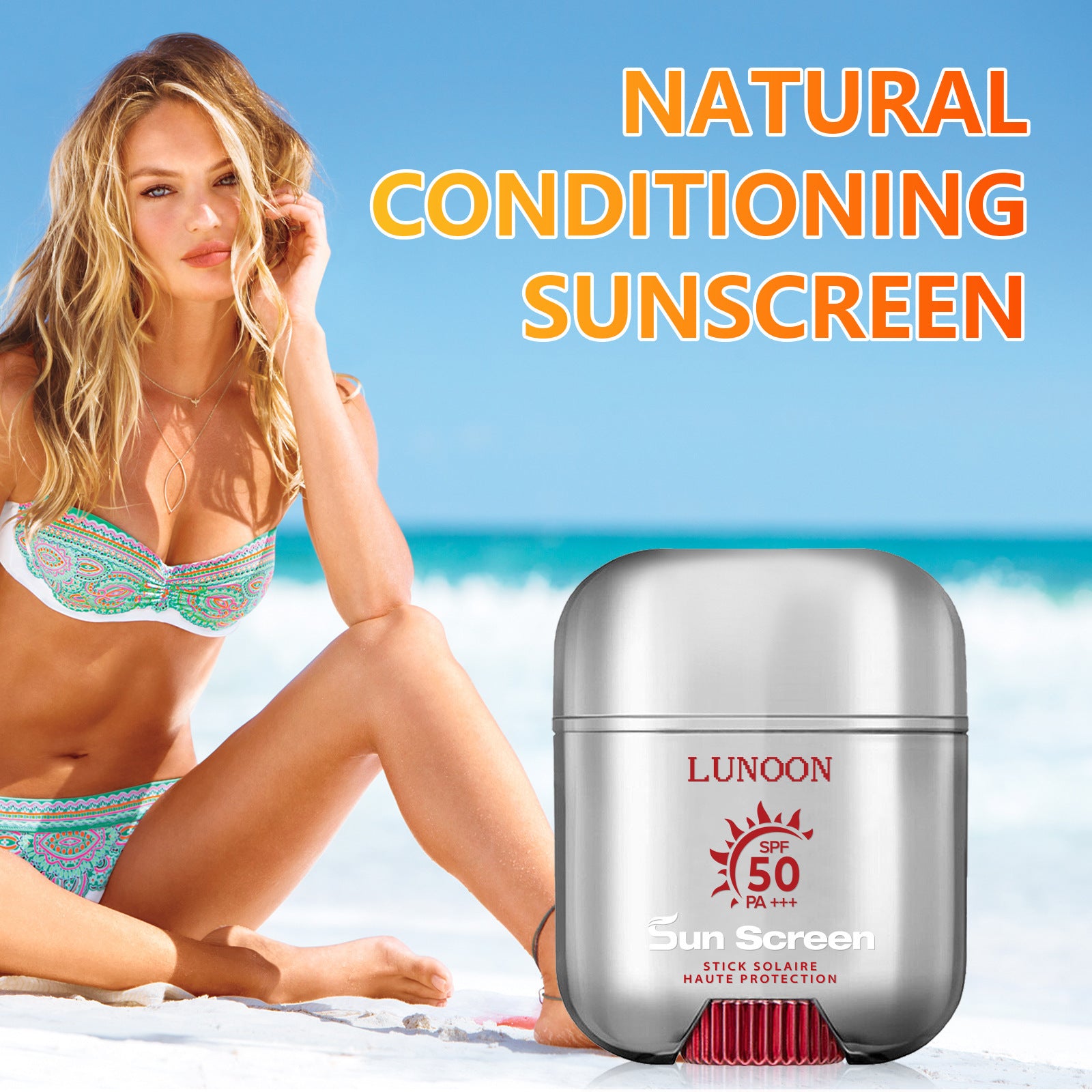 Crème Solaire Solide Réparatrice Corps Entier Spf50 Lotion Anti-lumière