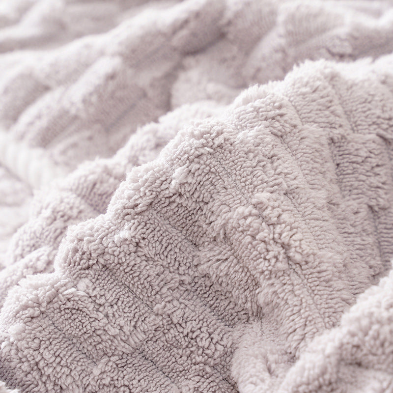 Cloud Lattice Coral Fleece Bath Towel Household