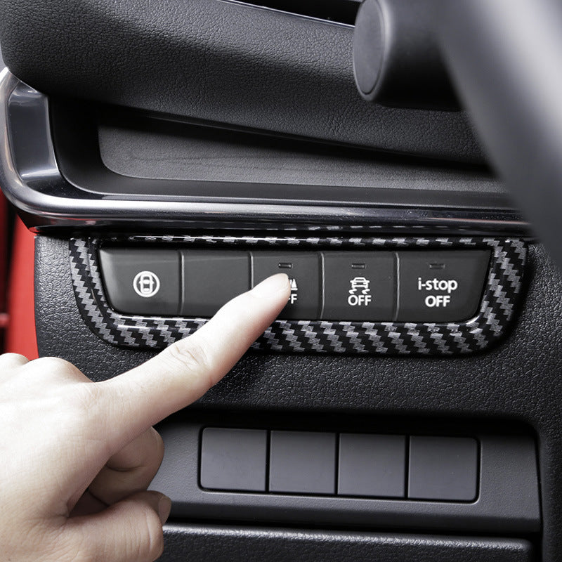 Convient pour Mazda 3 Cadre de bouton Autocollants Séquences Intérieures Modification