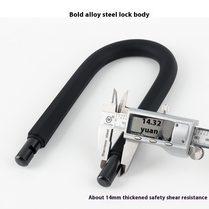 Anti-theft Anti-skid Bicycle U-lock Security Steel Cable