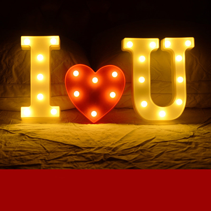 Lettres Lumineuses LED Joyeux Anniversaire Demande en Mariage Décoration