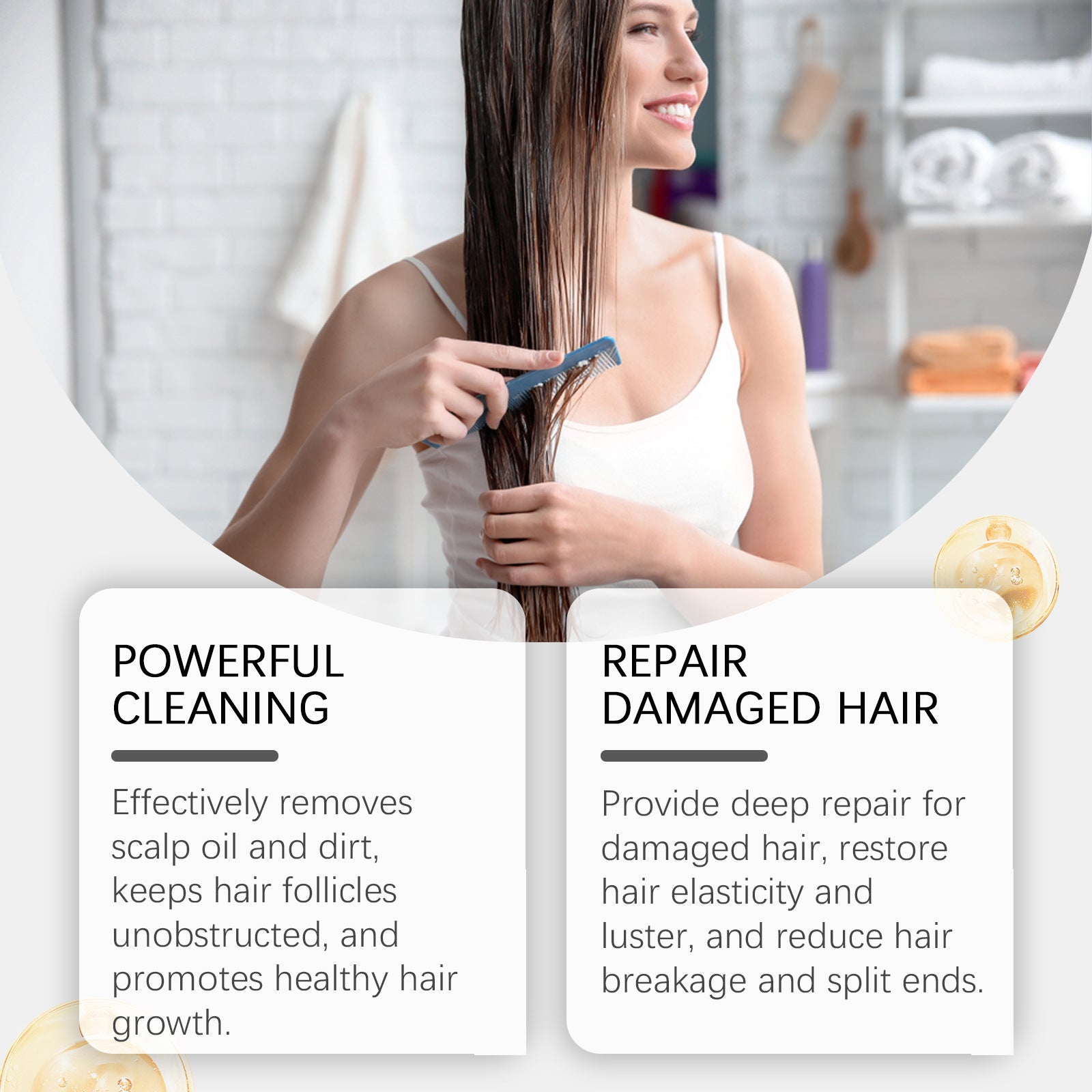 Household Cleaning Hair Damage Moisturizing Shampoo