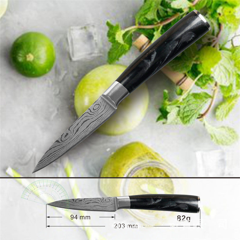 Stainless Steel Fish-killing Knife With Black Resin Handle