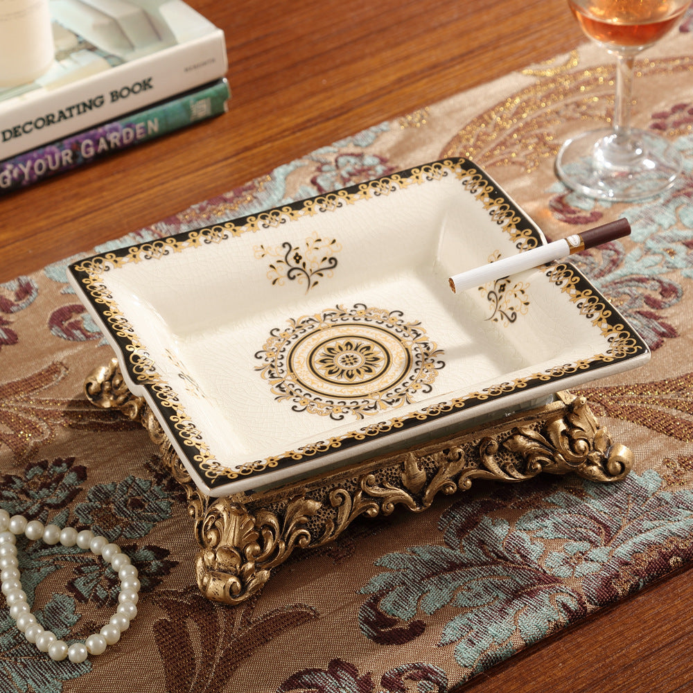 Creative American Cigar Ceramic Ashtray