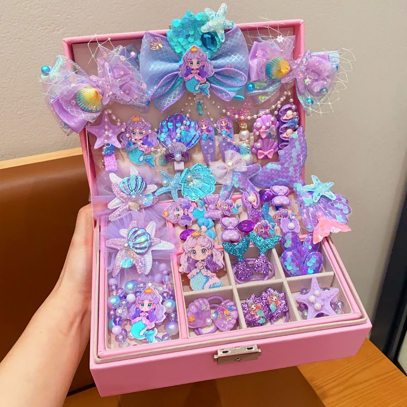 Children's Hair Accessory Set Cartoon Hair Clips Hair Ties Exquisite Hairpins