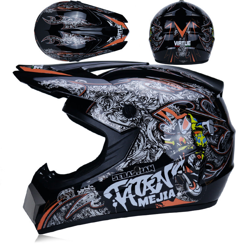 Casque Tout-Terrain Moto Petit Casque Tout-Terrain