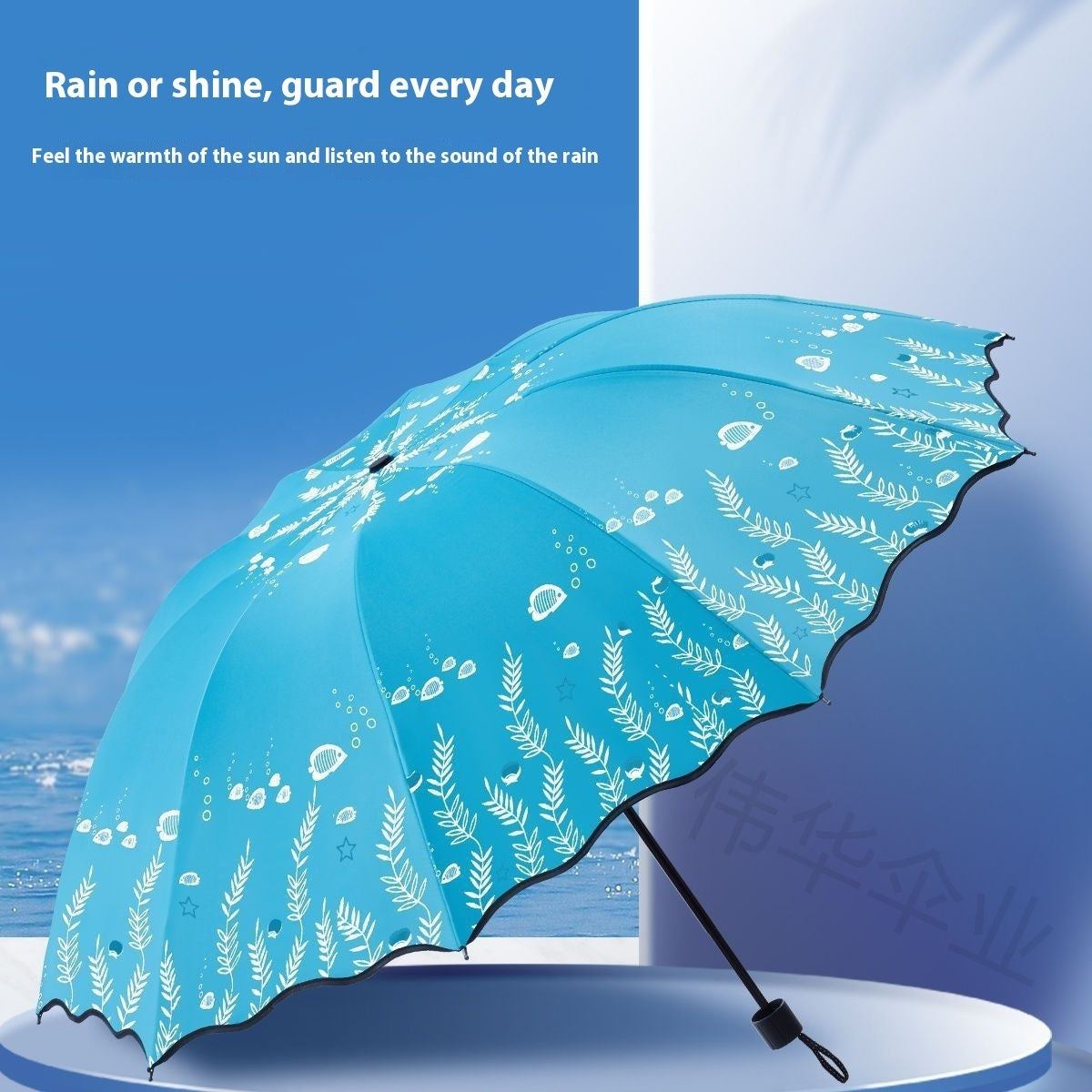 Umbrella Large Double Dual-use Folding Ten-bone Reinforced Sun Umbrella
