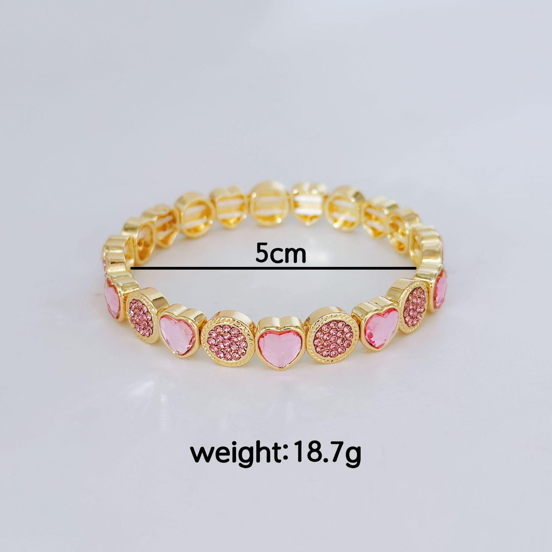 Women's Heart-shaped Zircon Fashion Simple Bracelet