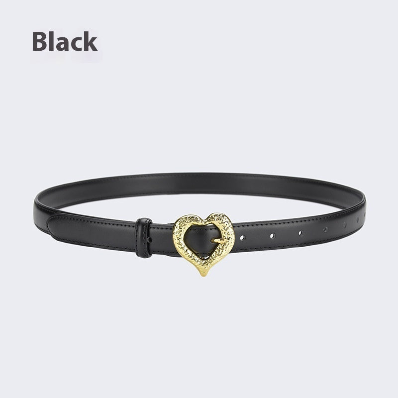 Ceinture en cuir d'amour personnalisée pour femme, à la mode et décorative