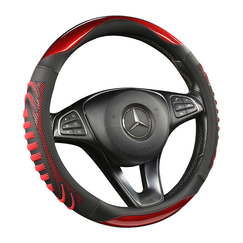 Three-Dimensional Honeycomb Round 38cm Universal Four Seasons Car Steering Wheel Cover