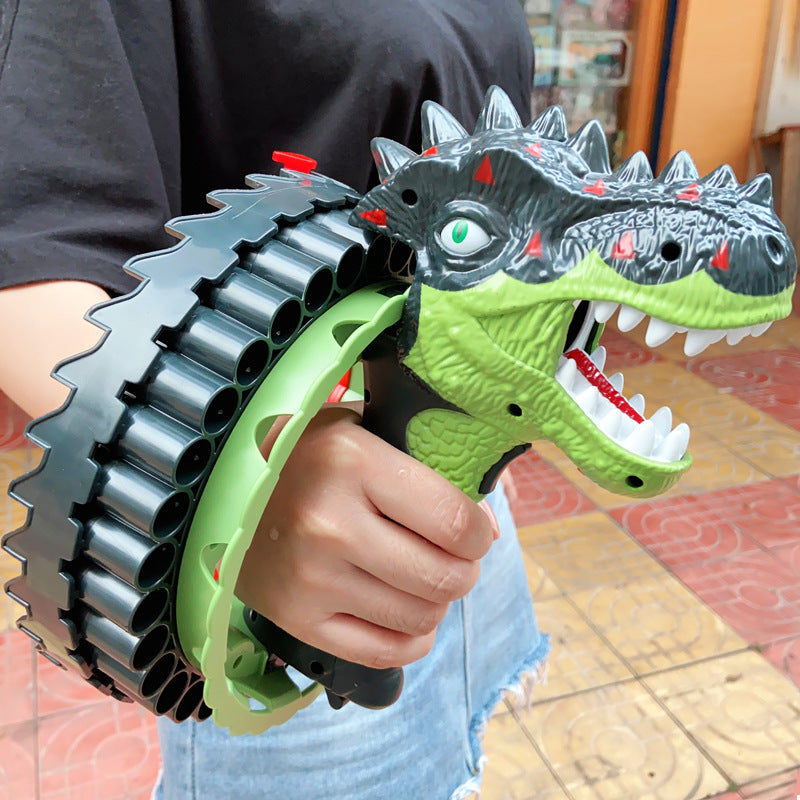 Rechargeable Children's Toy Gun Rotating Wheel Sucker