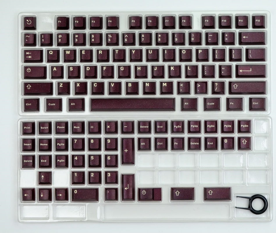 Clavier mécanique à touches noires et dorées