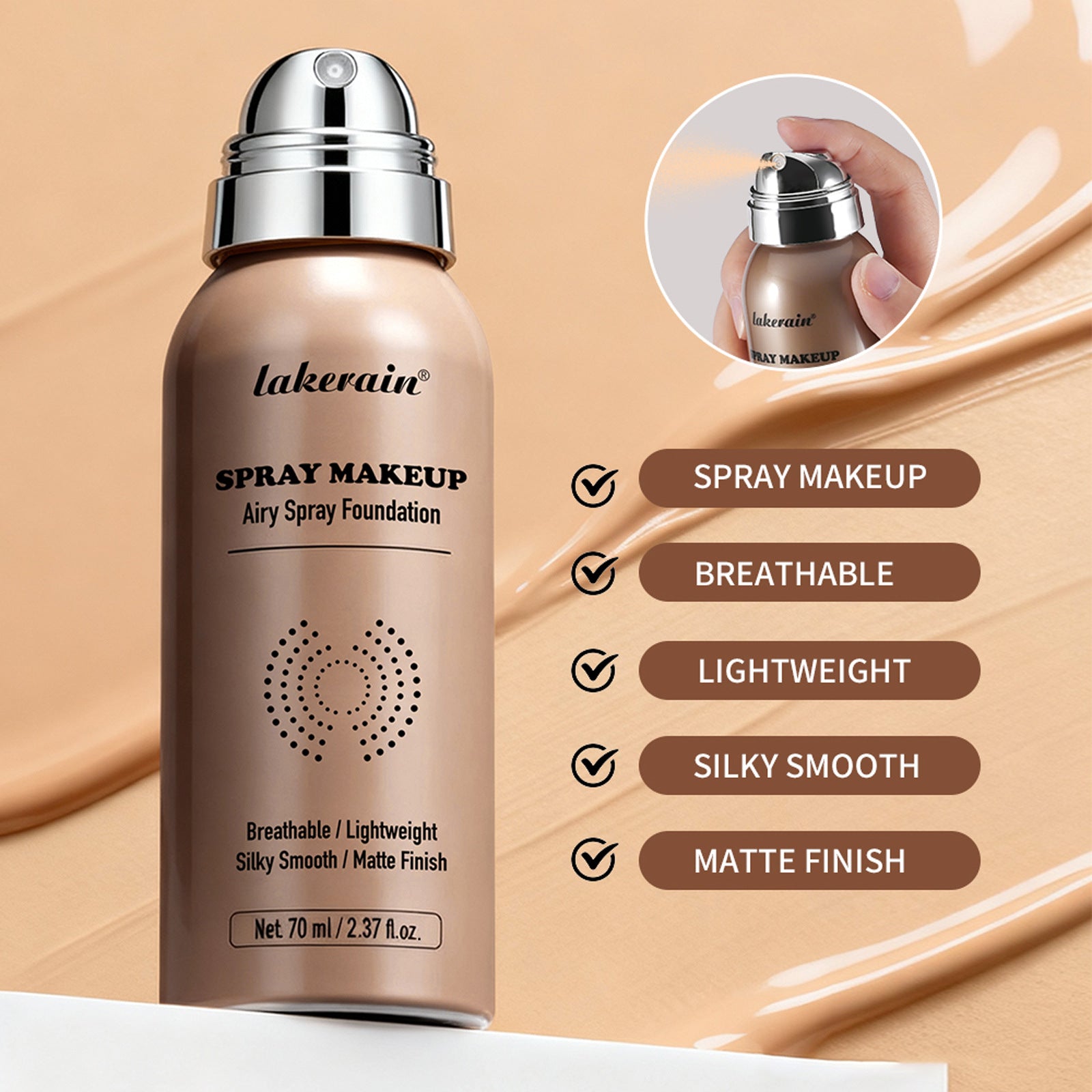 Correcteur Liquide Teint Uniforme Poudre Longue Tenue