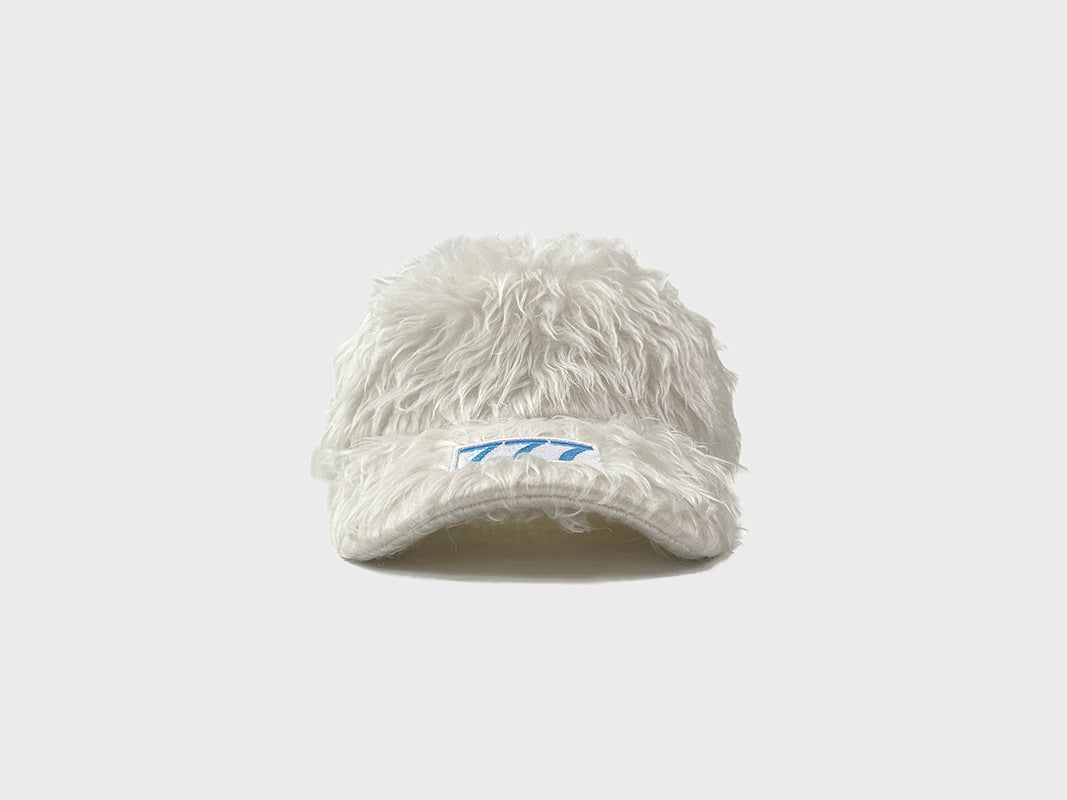 Casquette de baseball en peluche pour femmes, chaude et tendance