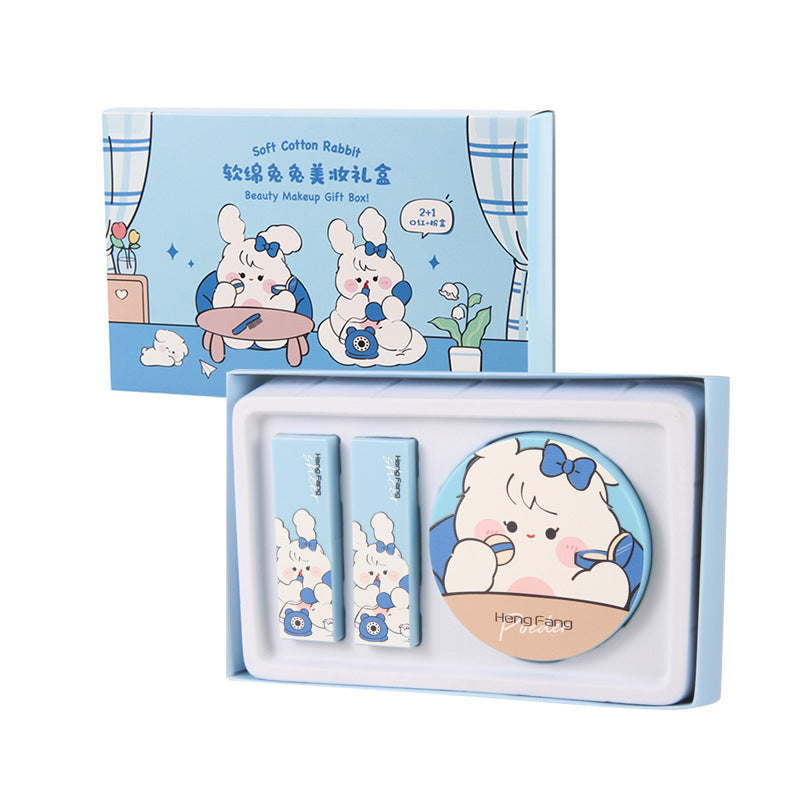 Setting Powder Concealer Stereoscopic Silky Matte Lipstick Set