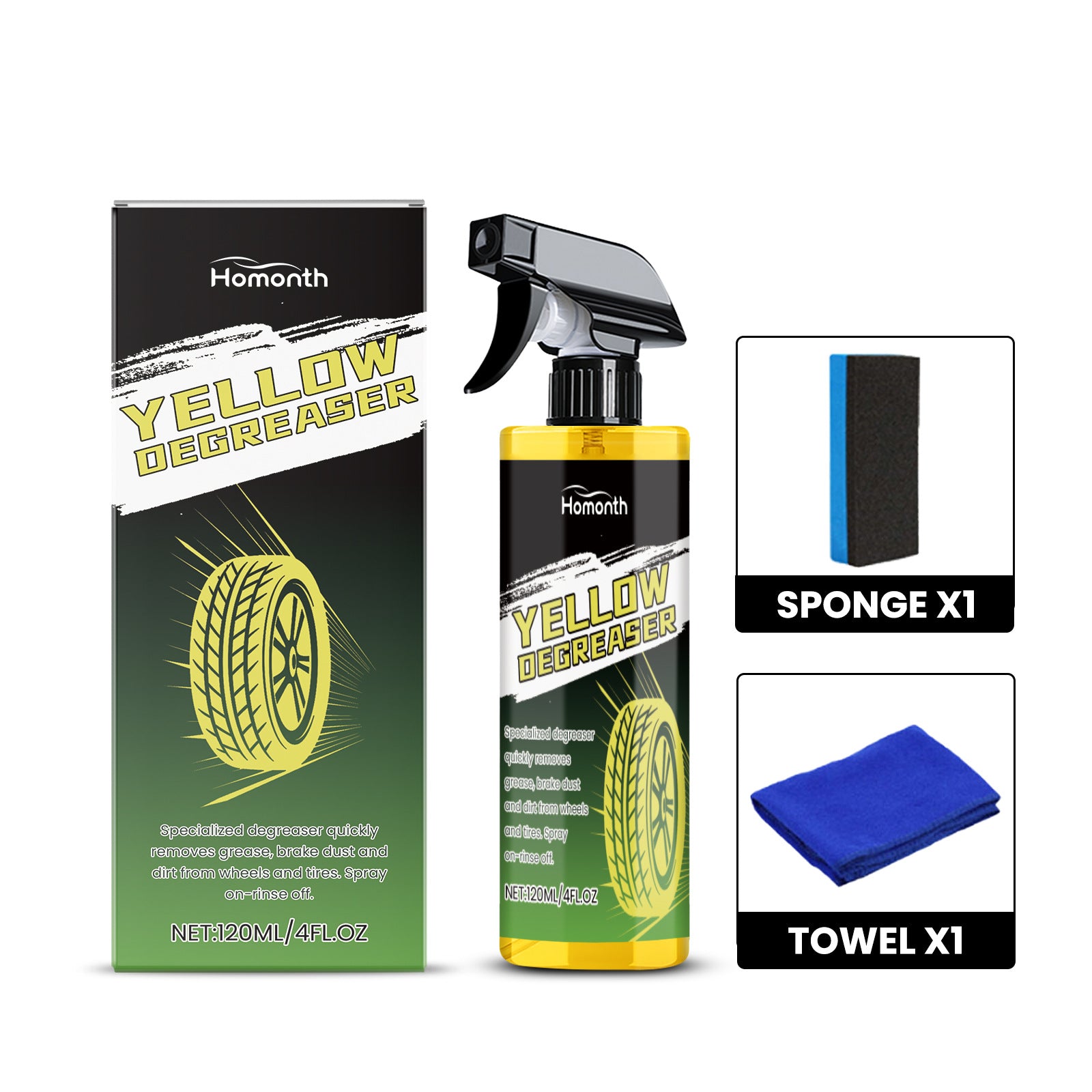 Car Tire Steel Ring Cleaning Stain Renovation Repair Wheel Rust Remover