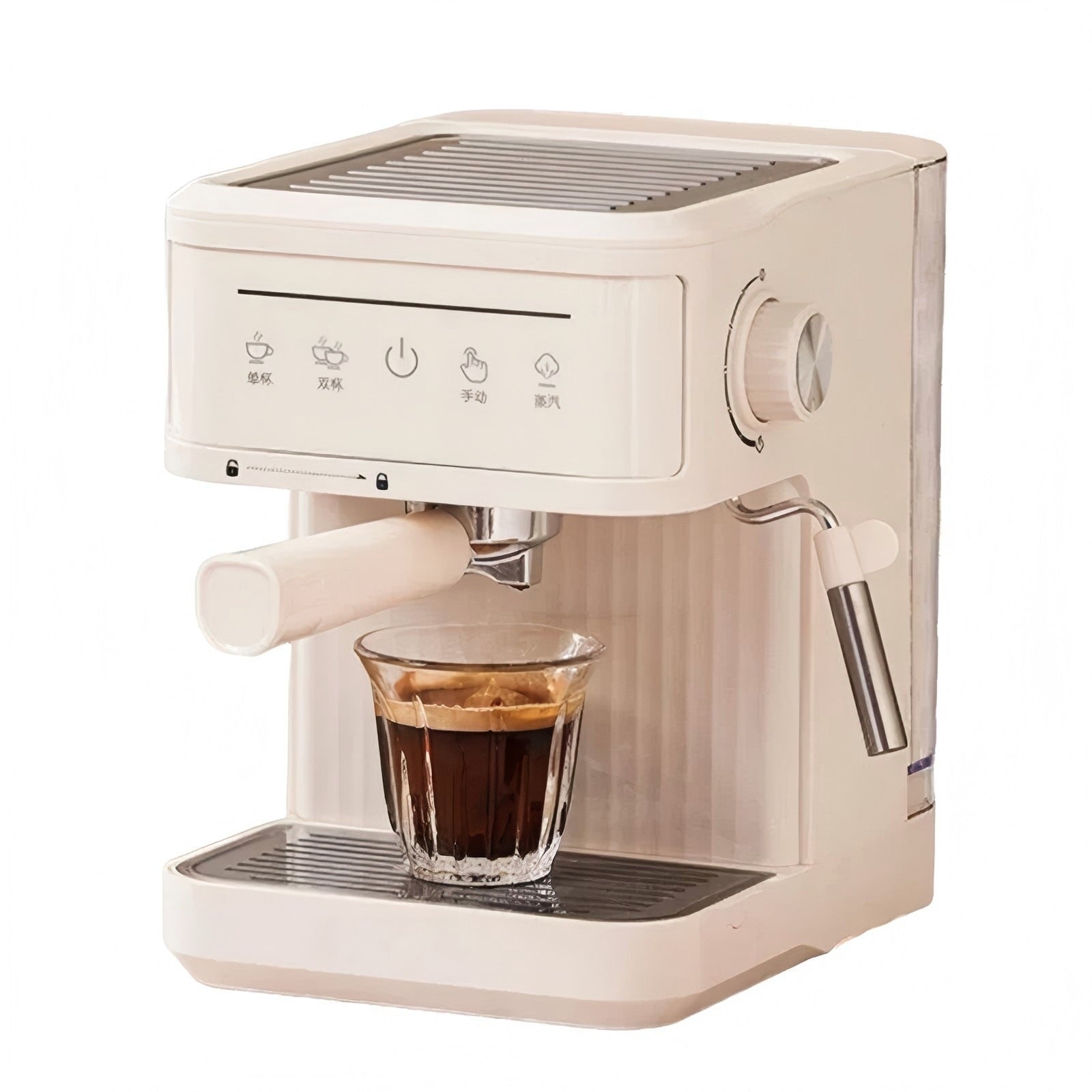 Machine à café italienne semi-automatique compacte pour la maison