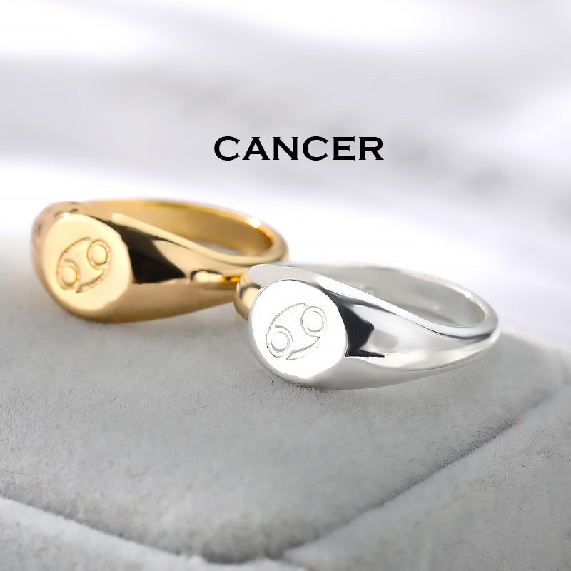 Male And Female Twelve Constellations One Ring