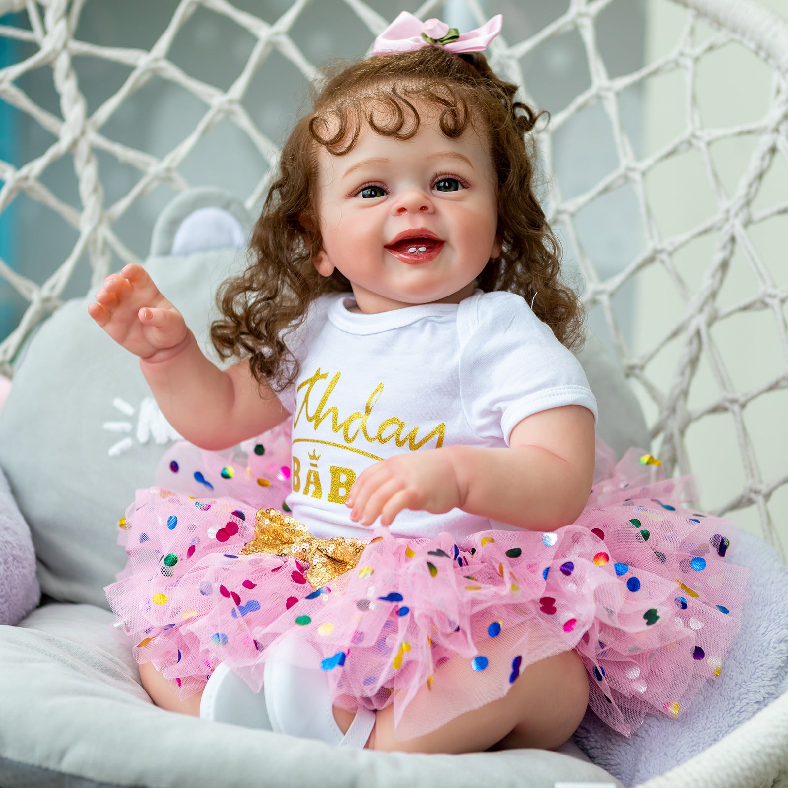 Jolie poupée princesse douce de simulation pour bébé