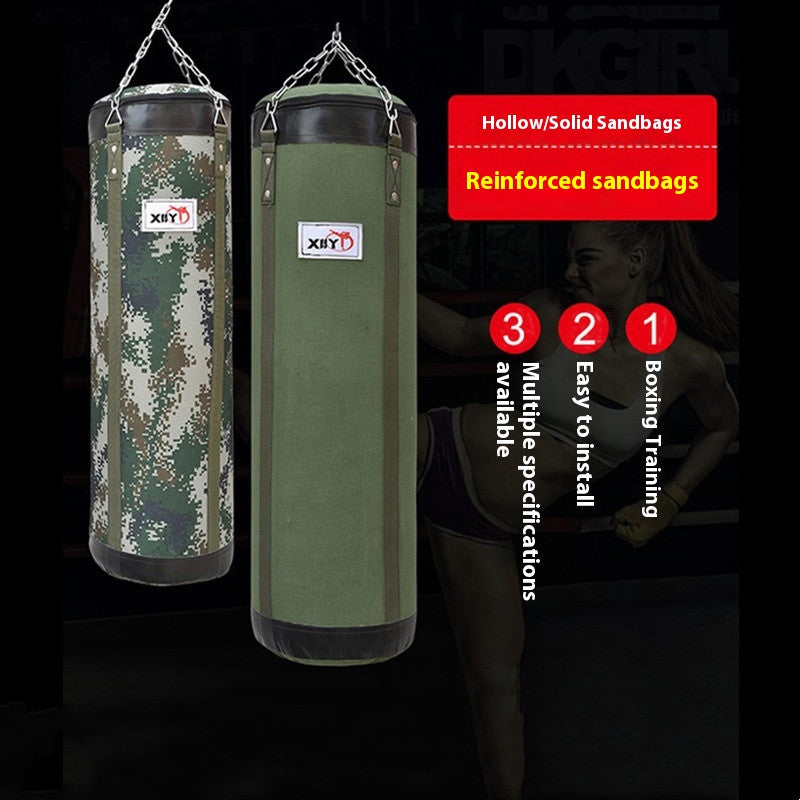 Sac de frappe suspendu en toile pour l'entraînement de boxe
