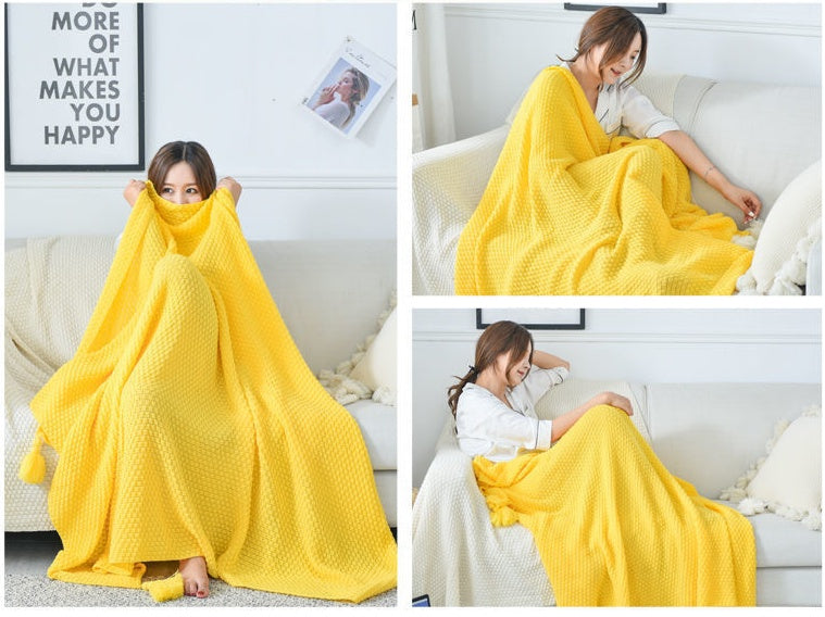 Couverture pour les jambes, couverture sieste, couverture de bout de lit, couverture de loisirs climatisée