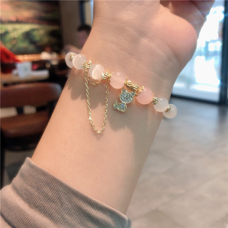 Fashion Opal Powder Crystal Bracelet