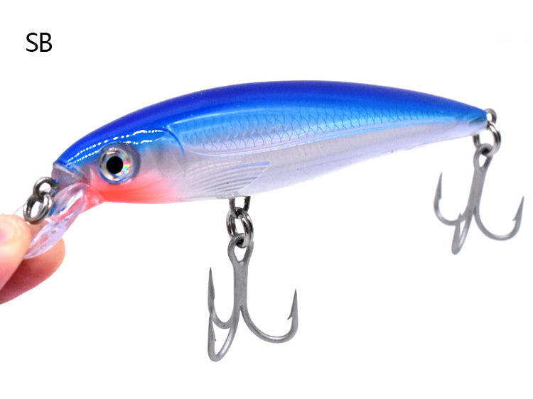 Pêche à la traîne à petite bouche Minnow Lance dorée Faux appât