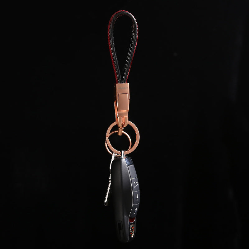 Double Ring Hand Woven Key Ring