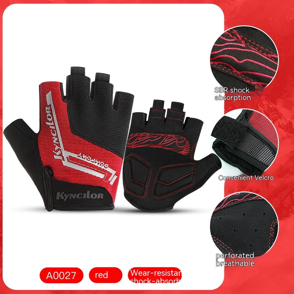 Gants de cyclisme mi-doigts d'extérieur pour le sport et le fitness