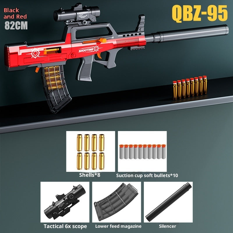 Assault Rifle Hand Pull Can Launch Boy Simulation Toy Gun