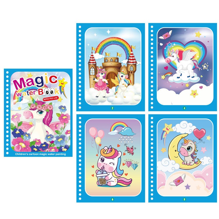 Children's Creative Magic Water Painting Book