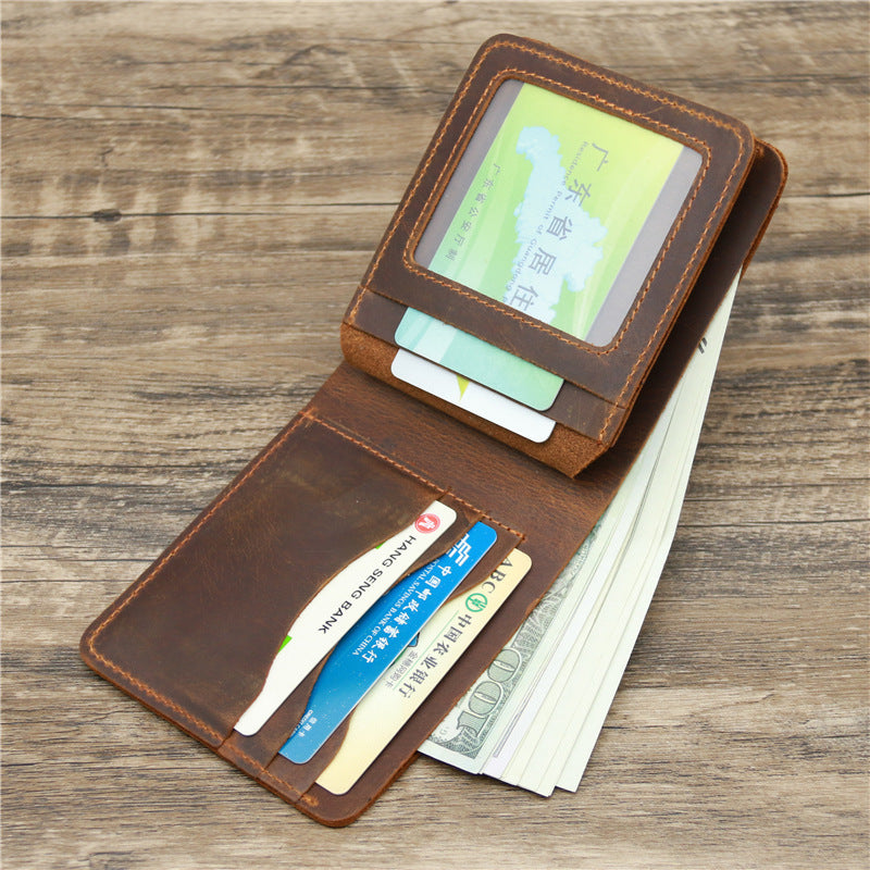 Porte-cartes pour homme Portefeuille en cuir véritable