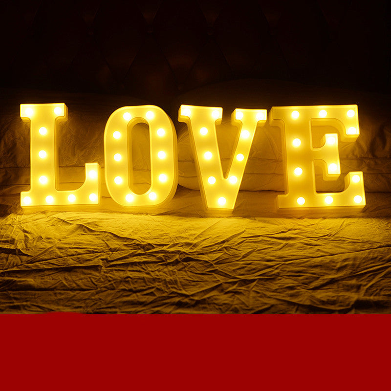 Lettres Lumineuses LED Joyeux Anniversaire Demande en Mariage Décoration