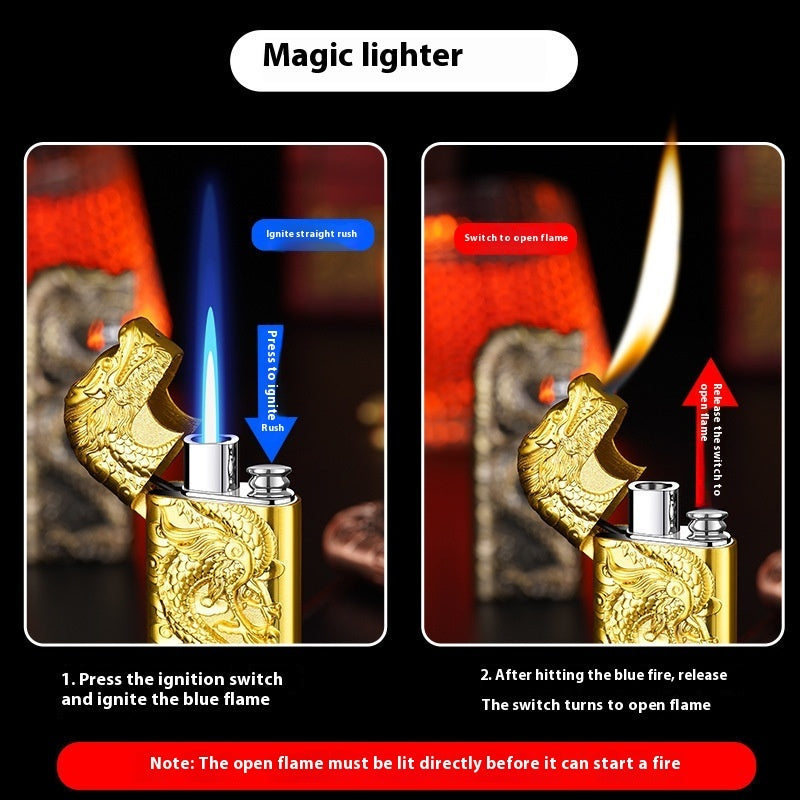 Fashion Three-dimensional Relief Dragon Lighter