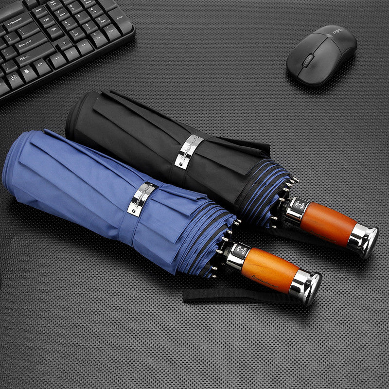 1.25 Meters Large Business Three Folding Umbrella