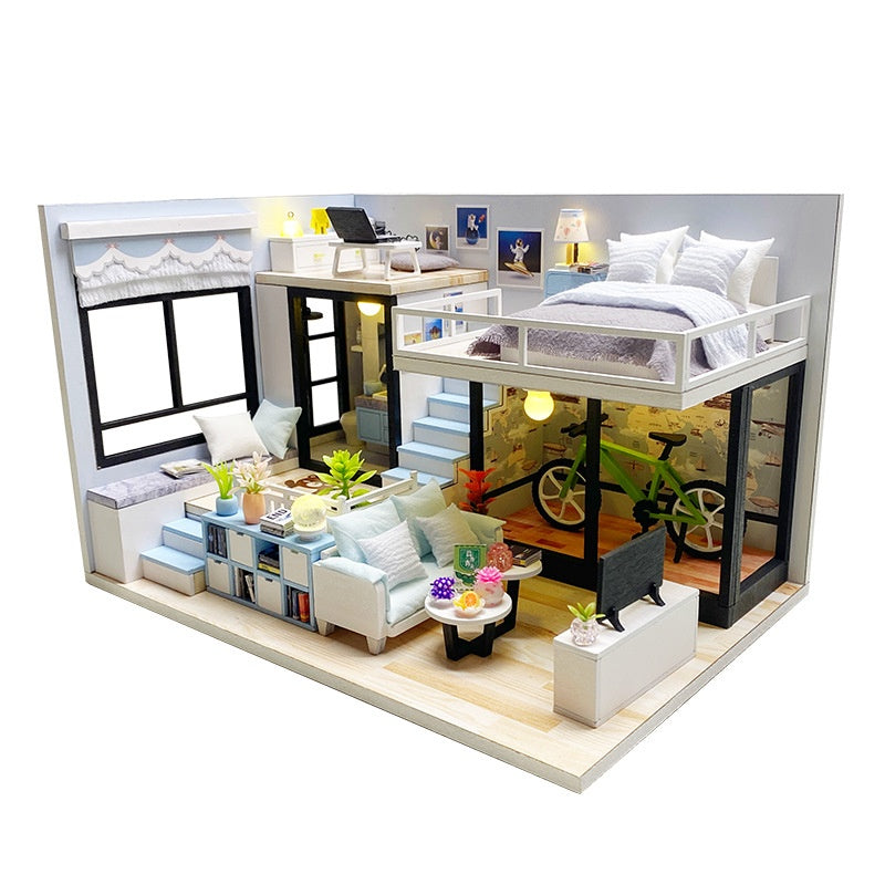 Diy Cottage My Room Hand-assembled Attic Building Toys