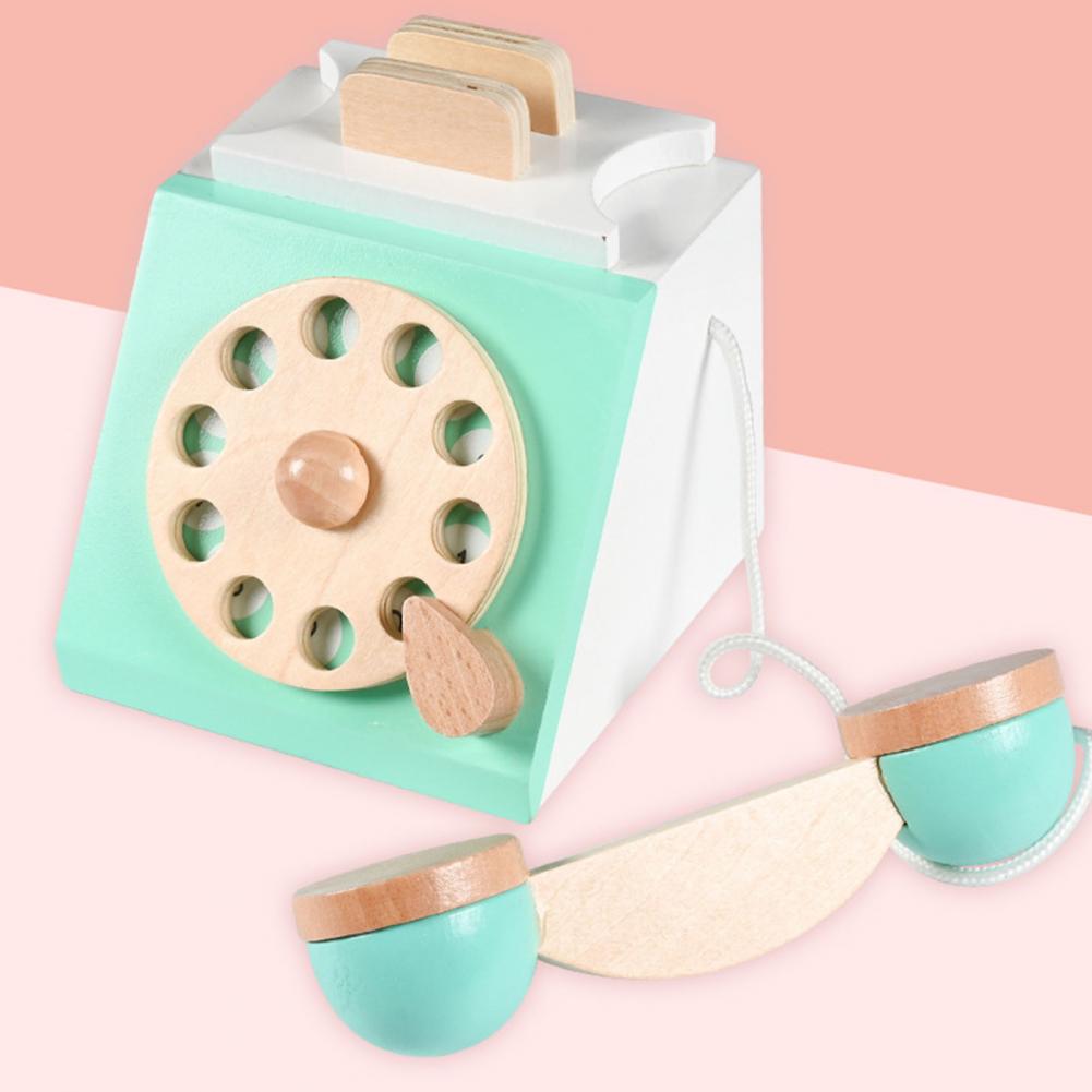 Ensemble de jouets de simulation de téléphone fixe vintage pour garçons et filles