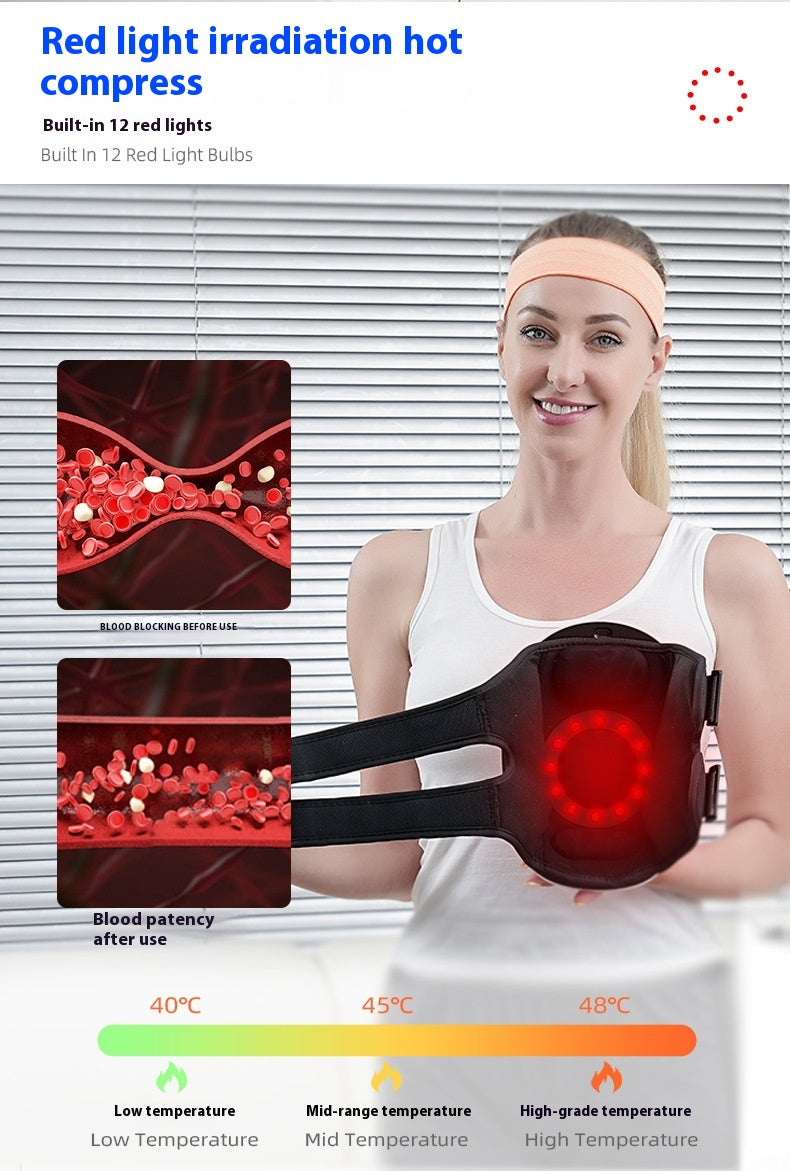 Nouveau Masseur de Genoux Chauffant Lumière Rouge et Vibrations
