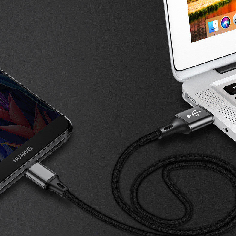 Mobile Phone Data Cable Fast Charging Nylon Braided Wire