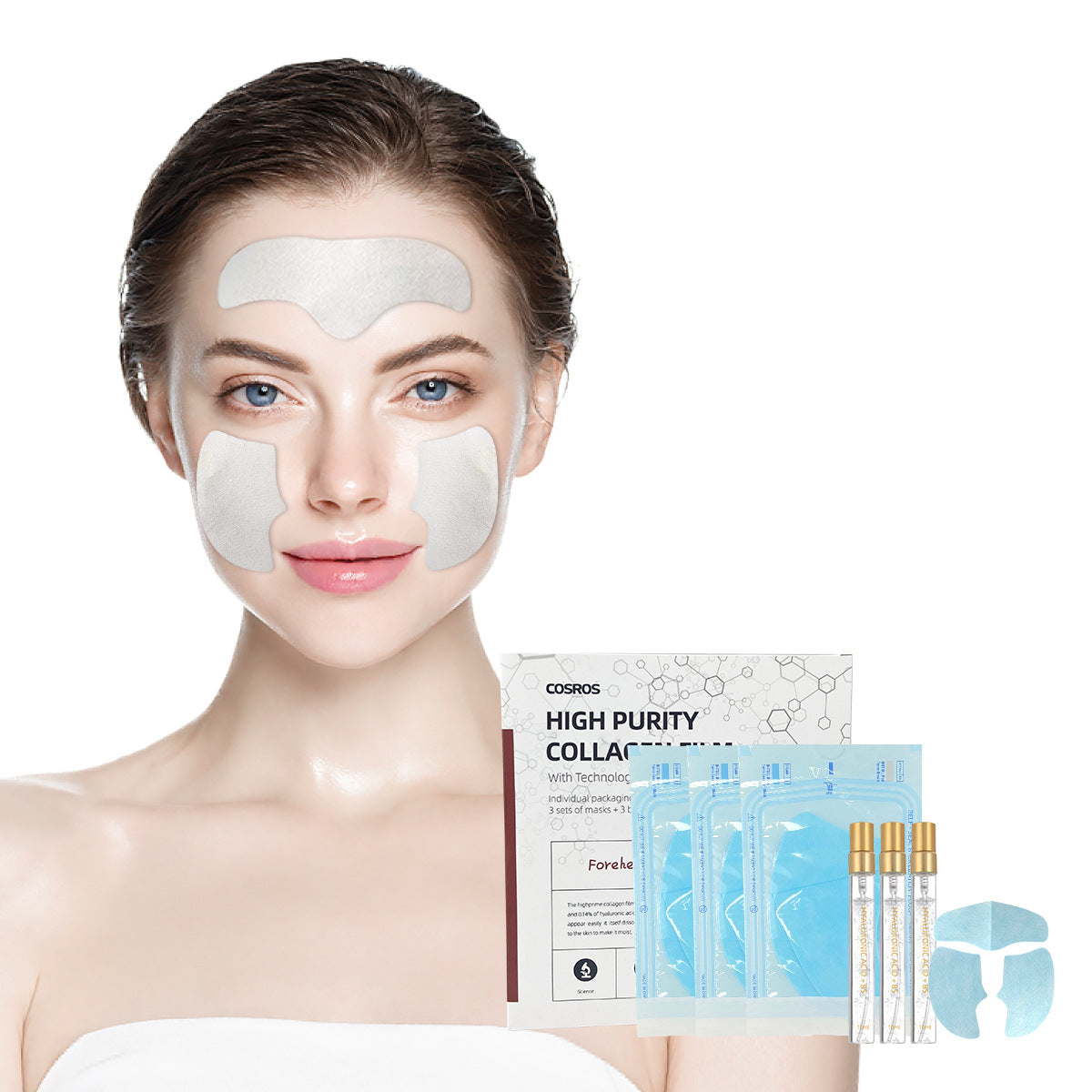 Masque facial comblant au collagène hydrolysé