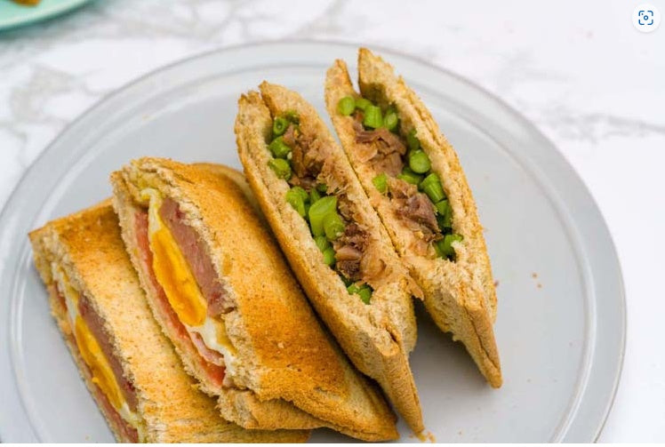 Sandwich BBQ Grill Grille-pain à sandwich Four à pain en acier inoxydable Filet de barbecue Outil de cuisson pour le petit-déjeuner