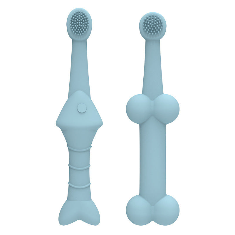 Brosse à dents en silicone pour animaux de compagnie pour le nettoyage buccal