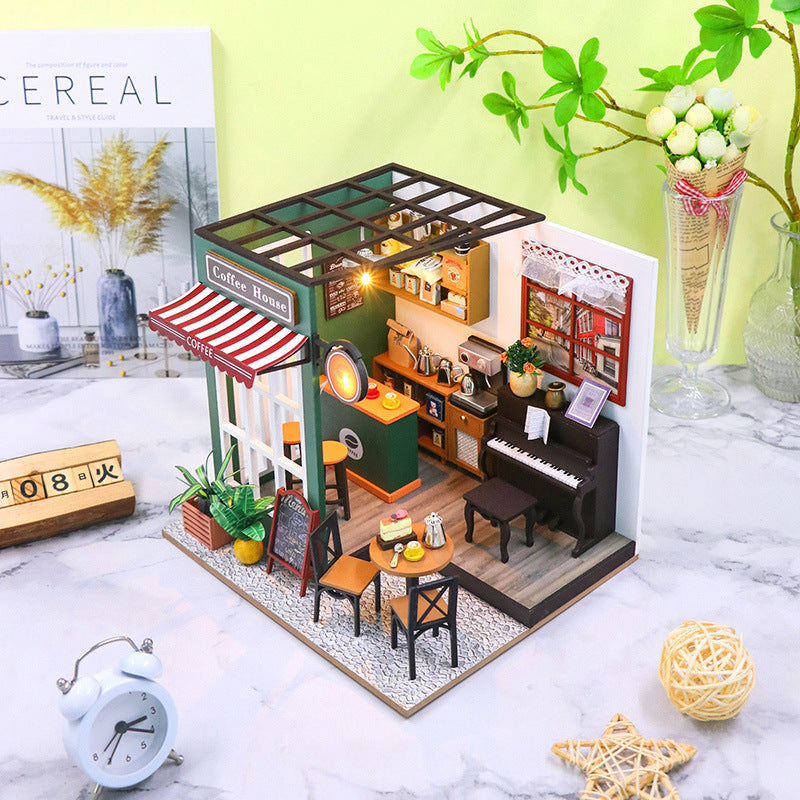 Creative Style Doll House Assembled Diy Cottage Handmade Hand-made Model