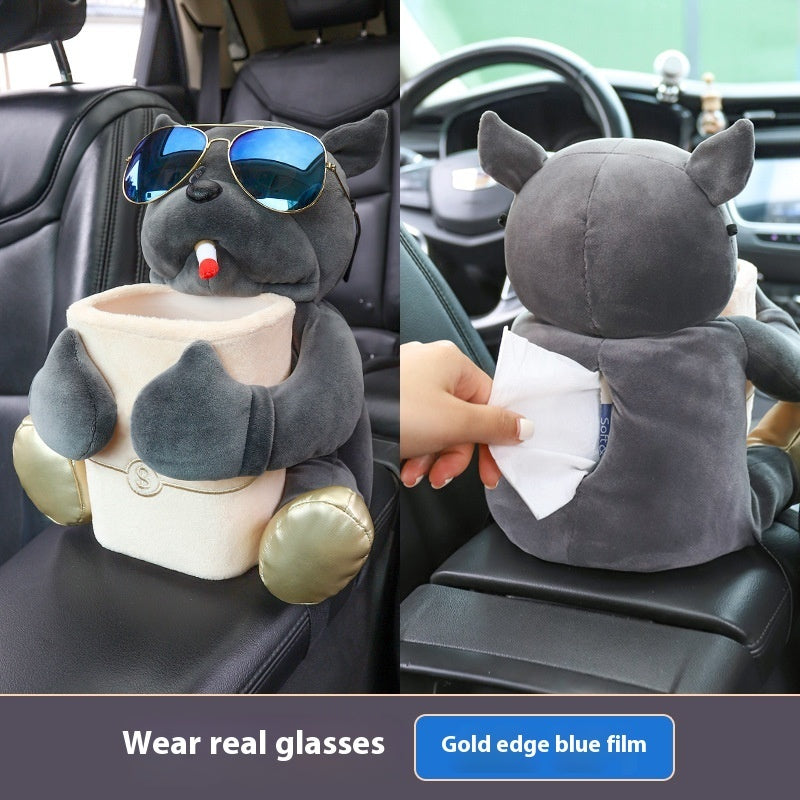 Creative Car Tissue Box Trash Can Two-in-one Cute