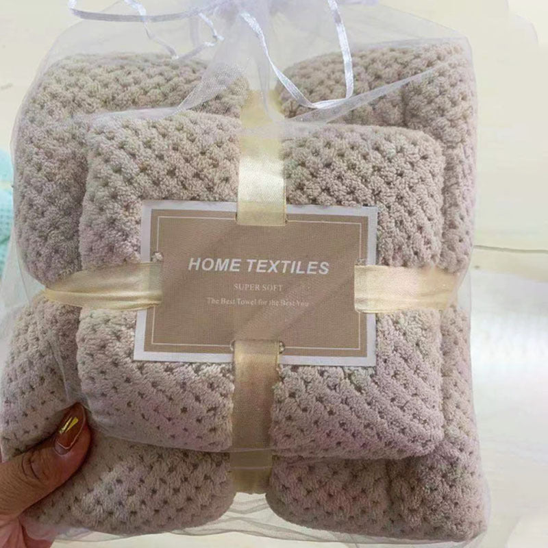 Ensemble de serviettes de bain en polaire de corail haute densité