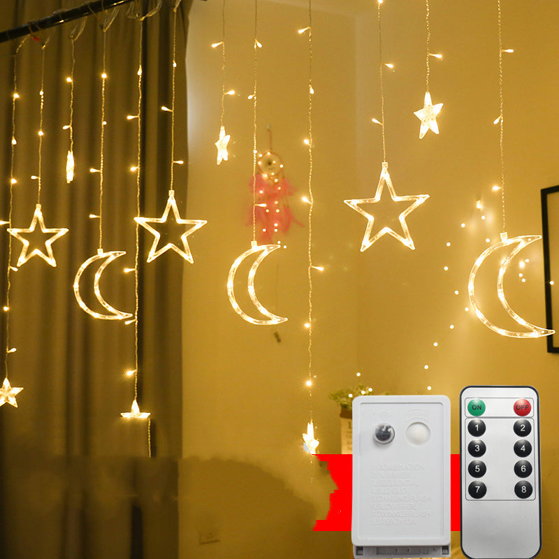 Guirlande lumineuse LED Clignotante Rideau Étoilé Créative Décorative