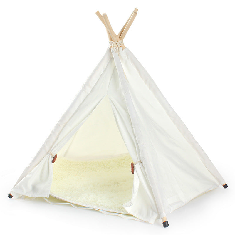 Tente pour animaux détachable et lavable en tissu de coton