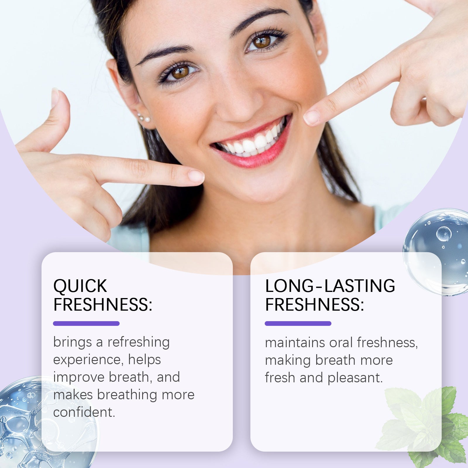 Oral Spray Refreshing Long-lasting Portable