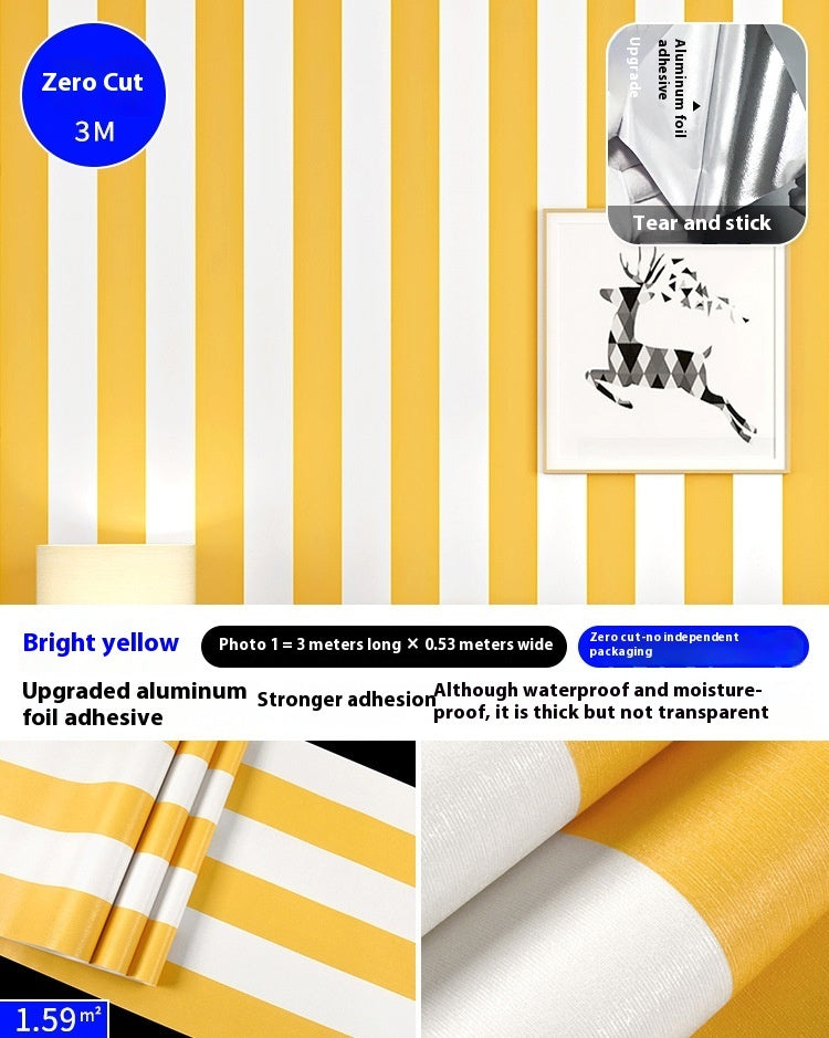 Self-adhesive Vertical Stripe Wallpaper Background Wallpaper